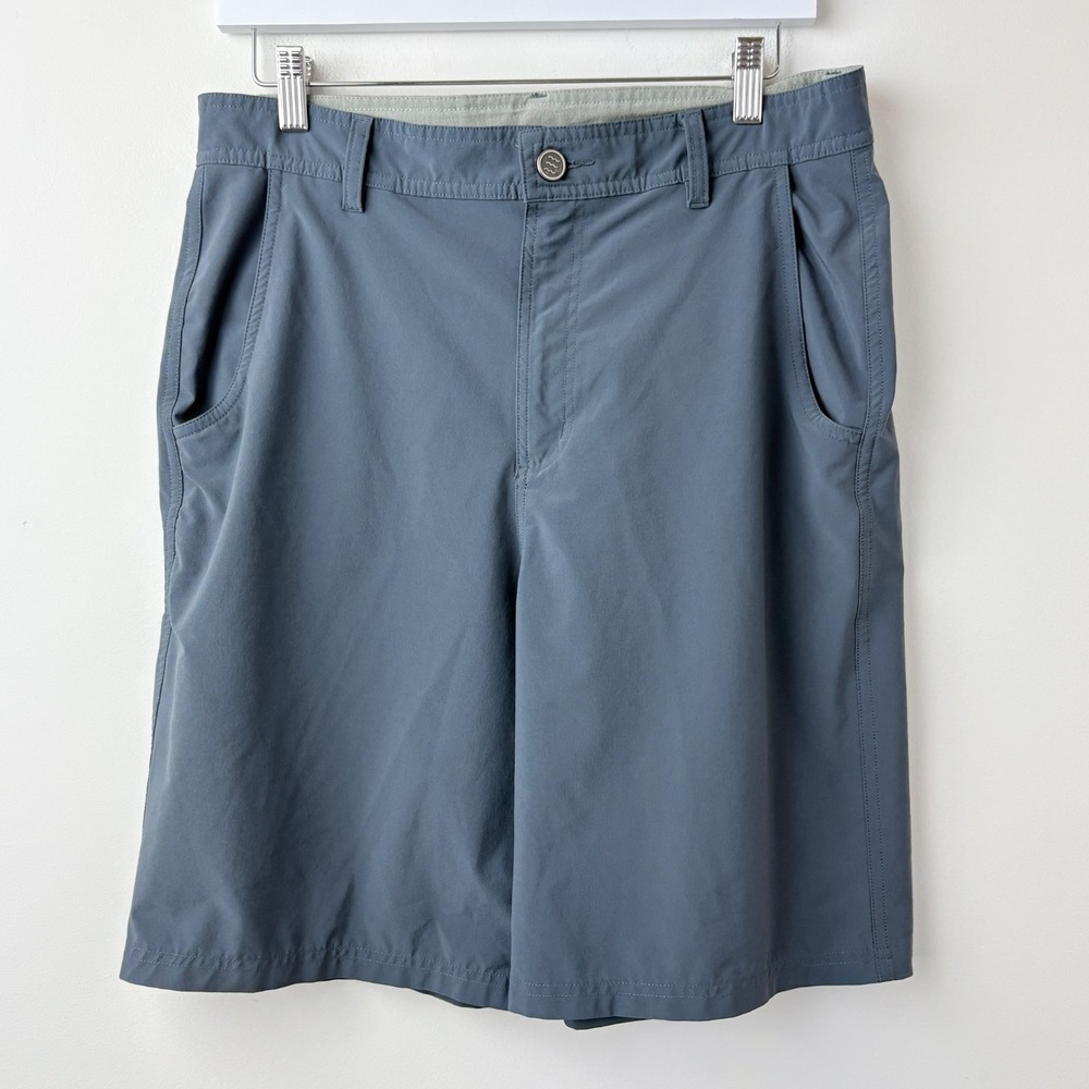 Free Fly Shorts Men's 32 Blue Chinos Performance Stretch Outdoor Hiking Casual